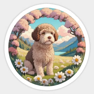 Lagotto Ramognolo Landscape Sticker